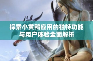 探索小黄鸭应用的独特功能与用户体验全面解析
