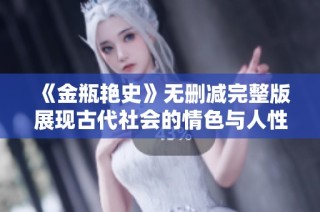 《金瓶艳史》无删减完整版展现古代社会的情色与人性深处之美