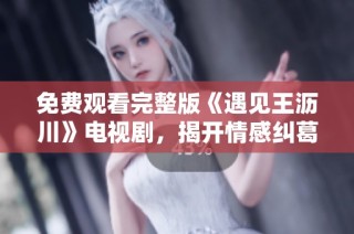 免费观看完整版《遇见王沥川》电视剧，揭开情感纠葛的迷雾