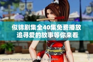 似锦剧集全40集免费播放 追寻爱的故事等你来看