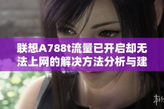 联想A788t流量已开启却无法上网的解决方法分析与建议