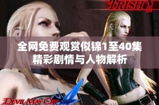 全网免费观赏似锦1至40集精彩剧情与人物解析