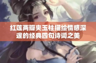 红莲两瓣夹玉柱描绘情感深邃的经典四句诗词之美