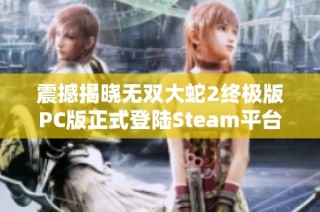 震撼揭晓无双大蛇2终极版PC版正式登陆Steam平台，中文支持强势来袭