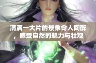 满满一大片的景象令人陶醉，感受自然的魅力与壮观