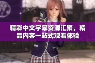 精彩中文字幕资源汇聚，精品内容一站式观看体验