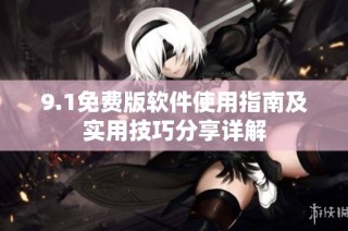 9.1免费版软件使用指南及实用技巧分享详解