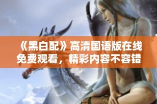 《黑白配》高清国语版在线免费观看，精彩内容不容错过