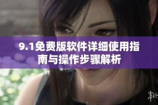 9.1免费版软件详细使用指南与操作步骤解析