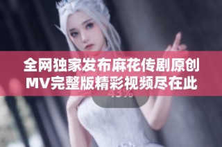 全网独家发布麻花传剧原创MV完整版精彩视频尽在此处