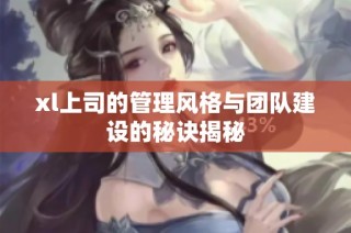 xl上司的管理风格与团队建设的秘诀揭秘