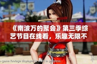 《南波万的聚会》第三季综艺节目在线看，乐趣无限不容错过