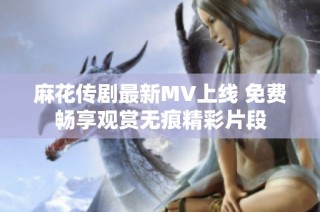 麻花传剧最新MV上线 免费畅享观赏无痕精彩片段