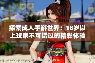 探索成人手游世界：18岁以上玩家不可错过的精彩体验与推荐