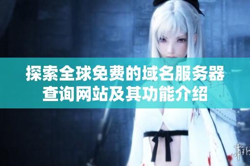 探索全球免费的域名服务器查询网站及其功能介绍