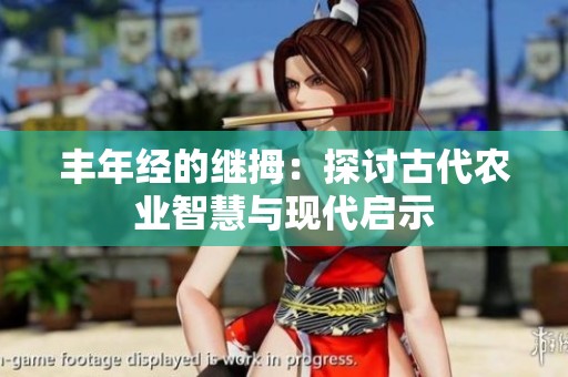丰年经的继拇：探讨古代农业智慧与现代启示