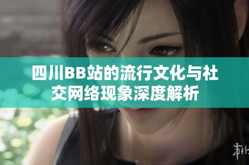 四川BB站的流行文化与社交网络现象深度解析