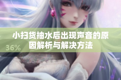 小扫货抽水后出现声音的原因解析与解决方法