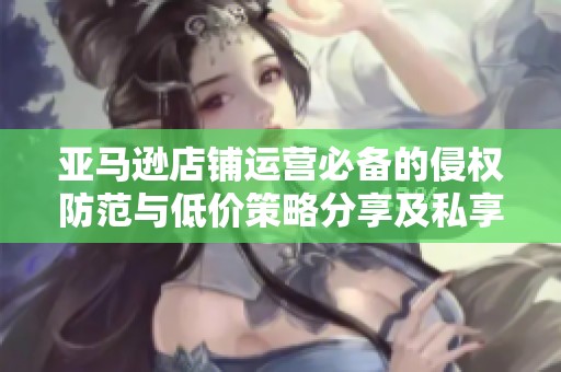 亚马逊店铺运营必备的侵权防范与低价策略分享及私享会活动介绍
