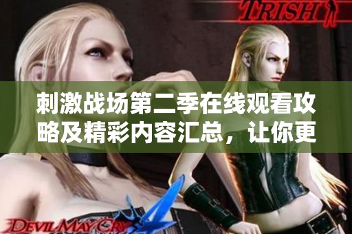 刺激战场第二季在线观看攻略及精彩内容汇总，让你更好享受游戏乐趣