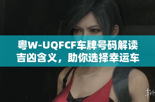 粤W-UQFCF车牌号码解读吉凶含义，助你选择幸运车牌更顺心