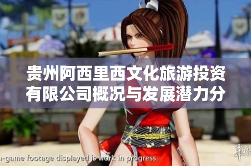 贵州阿西里西文化旅游投资有限公司概况与发展潜力分析