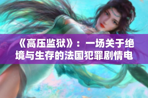 《高压监狱》：一场关于绝境与生存的法国犯罪剧情电影深度解析