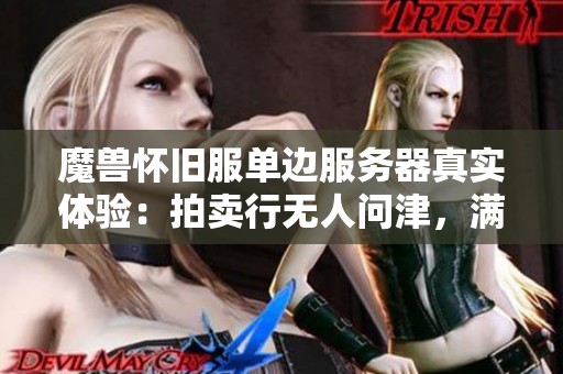 魔兽怀旧服单边服务器真实体验：拍卖行无人问津，满级玩家人数稀少