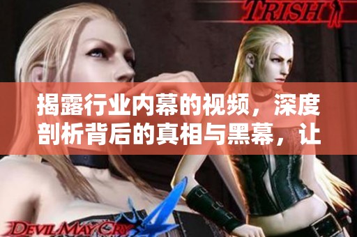 揭露行业内幕的视频，深度剖析背后的真相与黑幕，让人瞩目不已