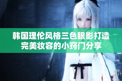 韩国理伦风格三色眼影打造完美妆容的小窍门分享