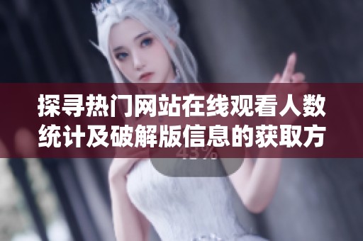 探寻热门网站在线观看人数统计及破解版信息的获取方式