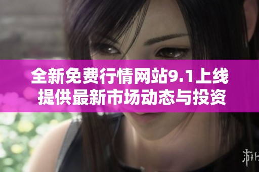 全新免费行情网站9.1上线 提供最新市场动态与投资参考